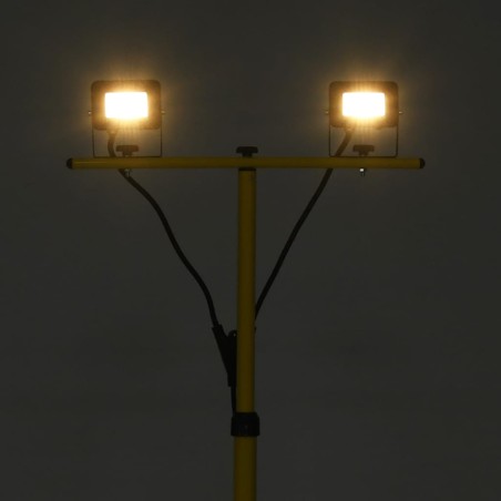 vidaXL LED-Fluter mit Stativ 2x10 W Warmweiß