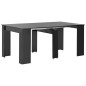vidaXL Ausziehbarer Esstisch Hochglanz Schwarz 175 x 90 x 75 cm vidaXL Ausziehbarer Esstisch Hochglanz Schwarz 175 x 90 x 75 cm