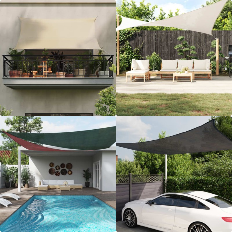 vidaXL Sonnensegel 160 g/m² Terrakottarot 7x7 m HDPE vidaXL Sonnensegel 160 g/m² Terrakottarot 7x7 m HDPE