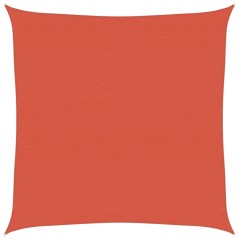 vidaXL Sonnensegel 160 g/m² Terrakottarot 7x7 m HDPE