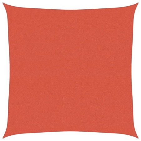 vidaXL Sonnensegel 160 g/m² Terrakottarot 7x7 m HDPE