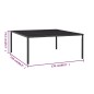 vidaXL Gartentisch Schwarz 170x170x74,5 cm Stahl und Glas vidaXL Gartentisch Schwarz 170x170x74,5 cm Stahl und Glas