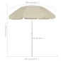 vidaXL Strandschirm Sandgelb 300 cm vidaXL Strandschirm Sandgelb 300 cm