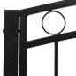 vidaXL Gartenbank mit Tisch Schwarz 120 cm Stahl vidaXL Gartenbank mit Tisch Schwarz 120 cm Stahl