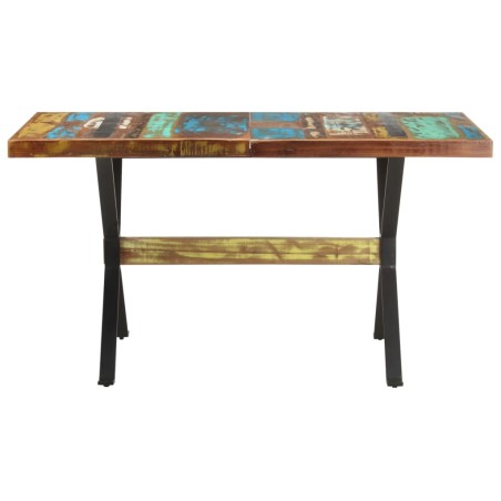 vidaXL Esstisch 140x70x76 cm Altholz Massiv 