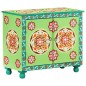 vidaXL Sideboard Handbemalt Mehrfarbig 70x35x60 cm Mango Massivholz vidaXL Sideboard Handbemalt Mehrfarbig 70x35x60 cm Mango Massivholz