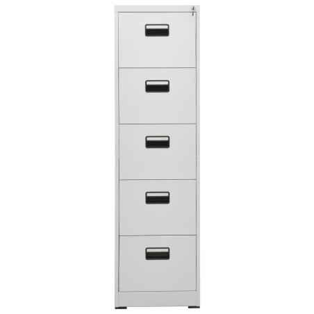 vidaXL Aktenschrank Hellgrau 46x62x164 cm Stahl