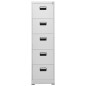 vidaXL Aktenschrank Hellgrau 46x62x164 cm Stahl vidaXL Aktenschrank Hellgrau 46x62x164 cm Stahl