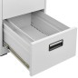 vidaXL Aktenschrank Hellgrau 46x62x164 cm Stahl vidaXL Aktenschrank Hellgrau 46x62x164 cm Stahl