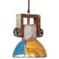 vidaXL Hängelampe Industrie-Stil 25 W Mehrfarbig Rund 19 cm E27 vidaXL Hängelampe Industrie-Stil 25 W Mehrfarbig Rund 19 cm E27