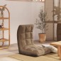 vidaXL Bodenstuhl Faltbar Taupe Stoff vidaXL Bodenstuhl Faltbar Taupe Stoff