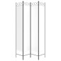 vidaXL 4-tlg. Paravent Weiß 160x220 cm Stoff vidaXL 4-tlg. Paravent Weiß 160x220 cm Stoff