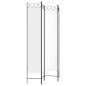 vidaXL 4-tlg. Paravent Weiß 160x220 cm Stoff vidaXL 4-tlg. Paravent Weiß 160x220 cm Stoff