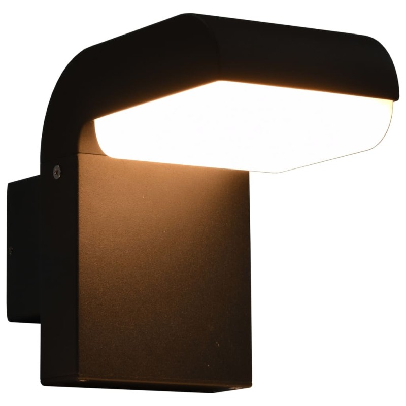 vidaXL Außenwandleuchte LED 9 W Schwarz Oval vidaXL Außenwandleuchte LED 9 W Schwarz Oval
