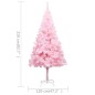 vidaXL Künstlicher Weihnachtsbaum mit Beleuchtung & Kugeln Rosa 210cm vidaXL Künstlicher Weihnachtsbaum mit Beleuchtung & Kugeln Rosa 210cm