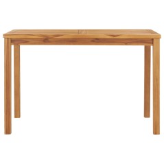 vidaXL Garten-Esstisch 120x70x77 cm Massivholz Teak