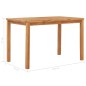 vidaXL Garten-Esstisch 120x70x77 cm Massivholz Teak vidaXL Garten-Esstisch 120x70x77 cm Massivholz Teak