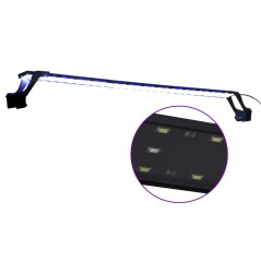 vidaXL LED-Aquariumleuchte mit Klemmen 90-105 cm Blau und Weiß 