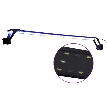 vidaXL LED-Aquariumleuchte mit Klemmen 90-105 cm Blau und Weiß 