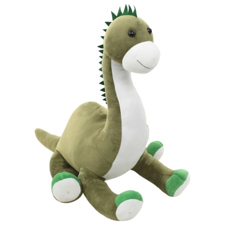 vidaXL Dino Kuscheltier Brontosaurus Plüsch Grün