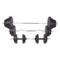 vidaXL Langhantel- und Kurzhantelset 120 kg vidaXL Langhantel- und Kurzhantelset 120 kg