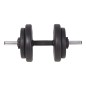 vidaXL Langhantel- und Kurzhantelset 120 kg vidaXL Langhantel- und Kurzhantelset 120 kg