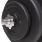 vidaXL Langhantel- und Kurzhantelset 120 kg vidaXL Langhantel- und Kurzhantelset 120 kg