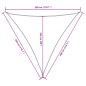 vidaXL Sonnensegel Oxford-Gewebe Dreieckig 3x3x3 m Blau
