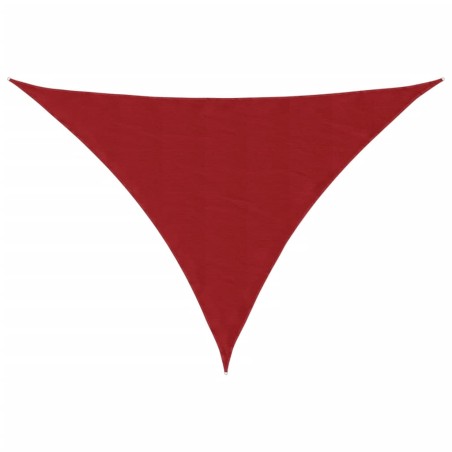 vidaXL Sonnensegel Oxford-Gewebe Dreieckig 3,5x3,5x4,9 m Rot