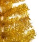 Künstlicher Weihnachtsbaum mit LEDs & Kugeln Golden 150 cm PET Künstlicher Weihnachtsbaum mit LEDs & Kugeln Golden 150 cm PET