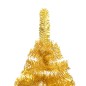 Künstlicher Weihnachtsbaum mit LEDs & Kugeln Golden 150 cm PET Künstlicher Weihnachtsbaum mit LEDs & Kugeln Golden 150 cm PET