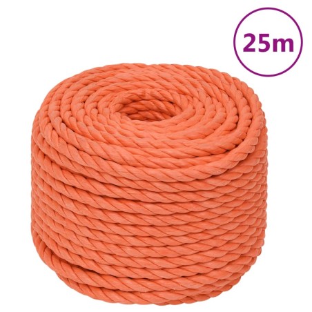 vidaXL Arbeitsseil Orange 20 mm 25 m Polypropylen