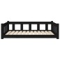 vidaXL Hundebett Schwarz 105,5x75,5x28 cm Massivholz Kiefer vidaXL Hundebett Schwarz 105,5x75,5x28 cm Massivholz Kiefer