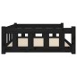 vidaXL Hundebett Schwarz 105,5x75,5x28 cm Massivholz Kiefer vidaXL Hundebett Schwarz 105,5x75,5x28 cm Massivholz Kiefer