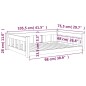 vidaXL Hundebett Schwarz 105,5x75,5x28 cm Massivholz Kiefer vidaXL Hundebett Schwarz 105,5x75,5x28 cm Massivholz Kiefer