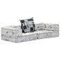 vidaXL 2-Sitzer Modularer Pouf Hellgrau Stoff vidaXL 2-Sitzer Modularer Pouf Hellgrau Stoff