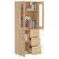 vidaXL Highboard Sonoma-Eiche 69,5x34x180 cm Holzwerkstoff vidaXL Highboard Sonoma-Eiche 69,5x34x180 cm Holzwerkstoff