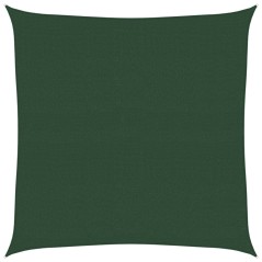vidaXL Sonnensegel 160 g/m² Dunkelgrün 6x6 m HDPE