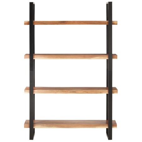 vidaXL Bücherregal mit 4 Böden 120x40x180 cm Akazie Massivholz
