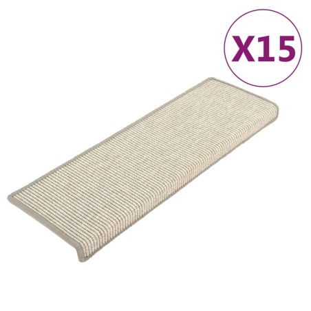 vidaXL Stufenmatten Selbstklebend 15 Stk. Silbern 65x21x4 cm