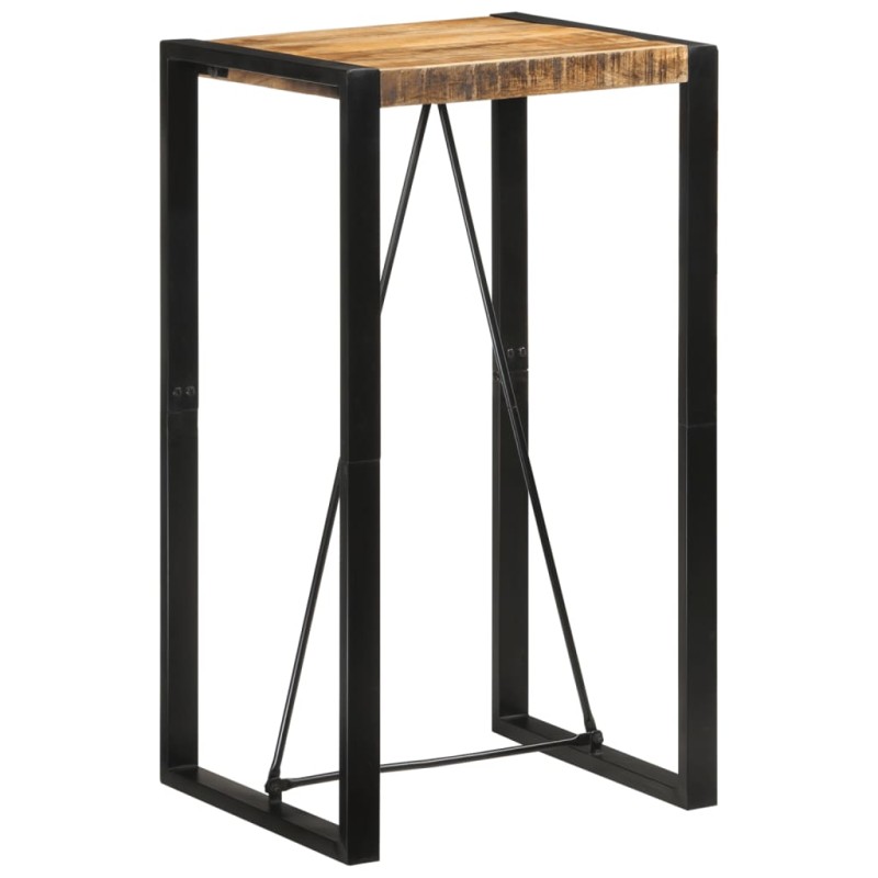 vidaXL Bartisch 60x55x110 cm Massives Raues Mangoholz vidaXL Bartisch 60x55x110 cm Massives Raues Mangoholz