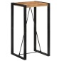 vidaXL Bartisch 60x55x110 cm Massives Raues Mangoholz vidaXL Bartisch 60x55x110 cm Massives Raues Mangoholz