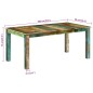 vidaXL Esstisch 180x90x76 cm Massivholz Altholz vidaXL Esstisch 180x90x76 cm Massivholz Altholz