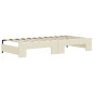 vidaXL Tagesbett Ausziehbar mit Schubladen Creme 90x200 cm Kunstleder vidaXL Tagesbett Ausziehbar mit Schubladen Creme 90x200 cm Kunstleder