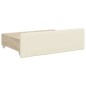 vidaXL Tagesbett Ausziehbar mit Schubladen Creme 90x200 cm Kunstleder vidaXL Tagesbett Ausziehbar mit Schubladen Creme 90x200 cm Kunstleder