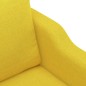 vidaXL 3-tlg. Sofagarnitur mit Kissen Hellgelb Stoff vidaXL 3-tlg. Sofagarnitur mit Kissen Hellgelb Stoff