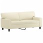 vidaXL 2-tlg. Sofagarnitur mit Kissen Creme Kunstleder vidaXL 2-tlg. Sofagarnitur mit Kissen Creme Kunstleder