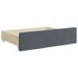 vidaXL Tagesbett Ausziehbar mit Schubladen Dunkelgrau 100x200 cm Samt vidaXL Tagesbett Ausziehbar mit Schubladen Dunkelgrau 100x200 cm Samt