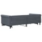 vidaXL Tagesbett Ausziehbar mit Schubladen Dunkelgrau 100x200 cm Samt vidaXL Tagesbett Ausziehbar mit Schubladen Dunkelgrau 100x200 cm Samt