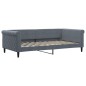 vidaXL Tagesbett Ausziehbar mit Schubladen Dunkelgrau 100x200 cm Samt vidaXL Tagesbett Ausziehbar mit Schubladen Dunkelgrau 100x200 cm Samt